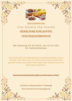 Einladung Frauenbrunch 2024