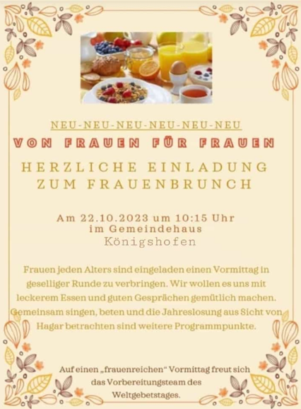 Einladung Frauenbrunch 2023